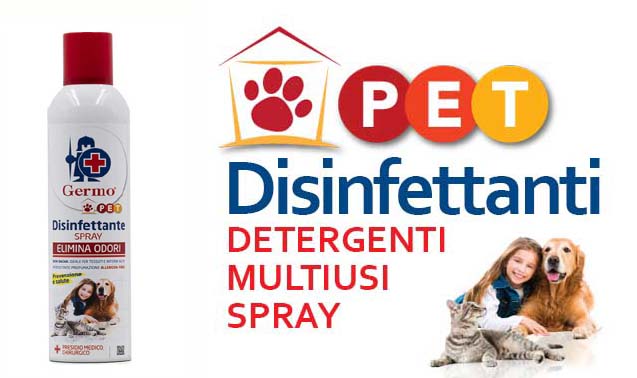 Germo Pet Disinfettante Multiuso Spray 750ml Elimina Odori