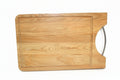 Tagliere Legno 33x21cm Scanalatura Manico Ferro