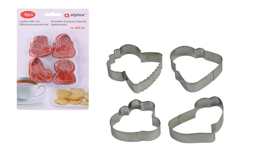 Set 4 Formine Biscotti Alpina 4x4cm