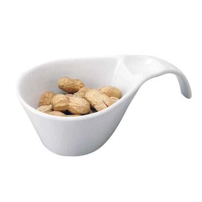 Ciotola per snack in porcellana ciotola per zuppa con manico DIP Bowl