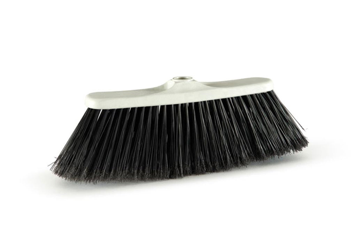 Scopa Industriale Setole Rigide Nere - Per Esterni, Officine e Garage