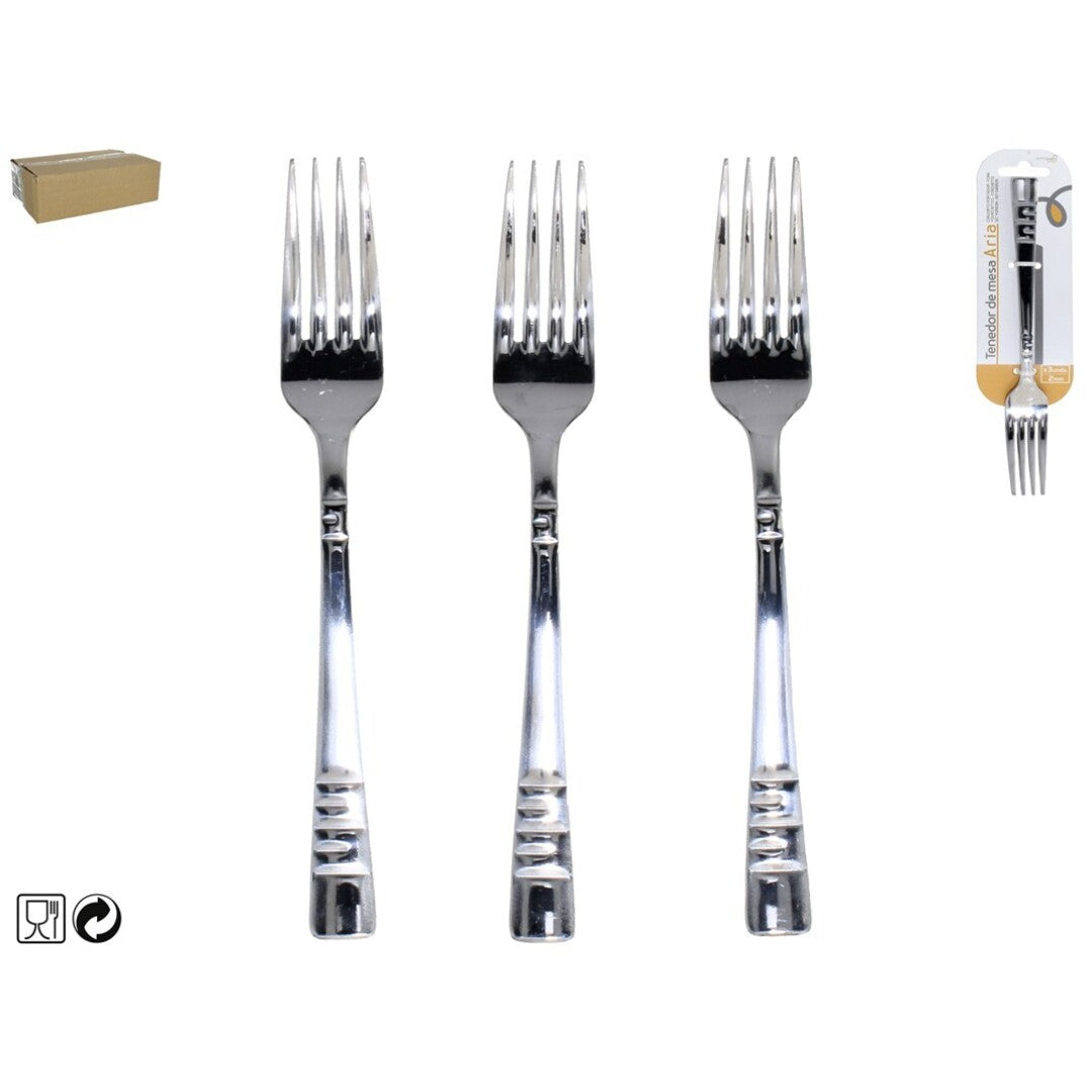 Set 12 Forchettine Dolce Acciaio Inox 18/10 19cm
