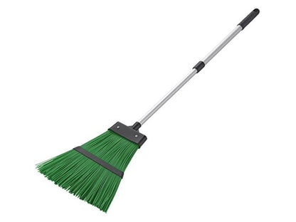 Scopa da giardino con manico allungabile in alluminio