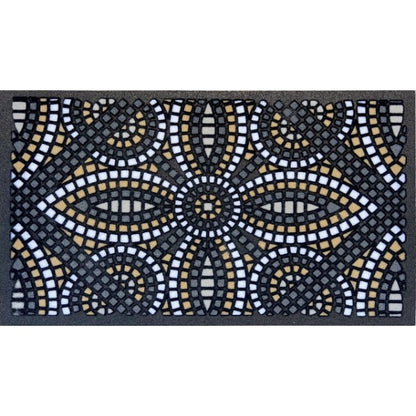 Zerbino Floccato Flormat 40x70 cm - Gomma Riciclata Antiscivolo