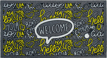 Zerbino Floccato Flormat 40x70 cm - Gomma Riciclata Antiscivolo