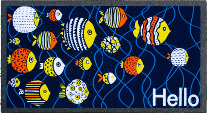 Zerbino Floccato Flormat 40x70 cm - Gomma Riciclata Antiscivolo