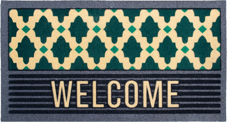 Zerbino Floccato Flormat 40x70 cm - Gomma Riciclata Antiscivolo