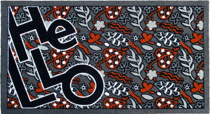 Zerbino Floccato Flormat 40x70 cm - Gomma Riciclata Antiscivolo