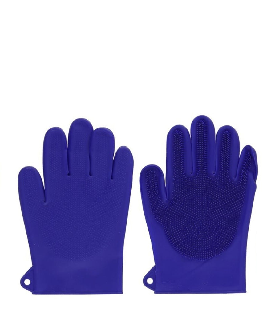 Guanti Magici in Silicone Multiuso - Lavaggio Piatti, Cucina, Auto, Toelettatura Animali cm.23x15,5