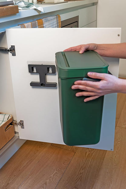 Pattumiera Umido da Appendere 12L Gino - Bidone Organico Cucina 2 Colori