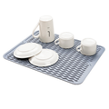 Tappetino Scolapiatti in Silicone – Sgocciolatore da Lavello Grigio