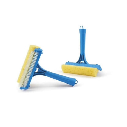 Spazzola per Zanzariere con Spugna 15 cm - Rullo in Nylon Doppia Funzione Pulizia e Spolveratura