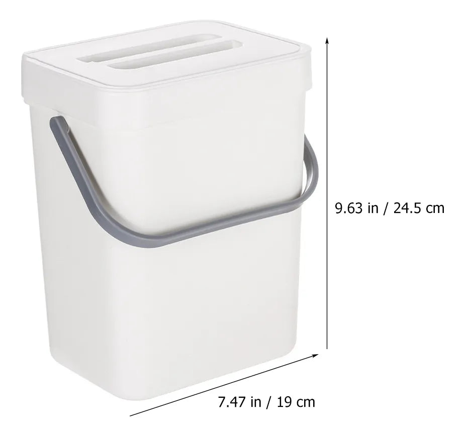 Pattumiera Parete Annarè 5L Bianca Gancio Cucina Bagno