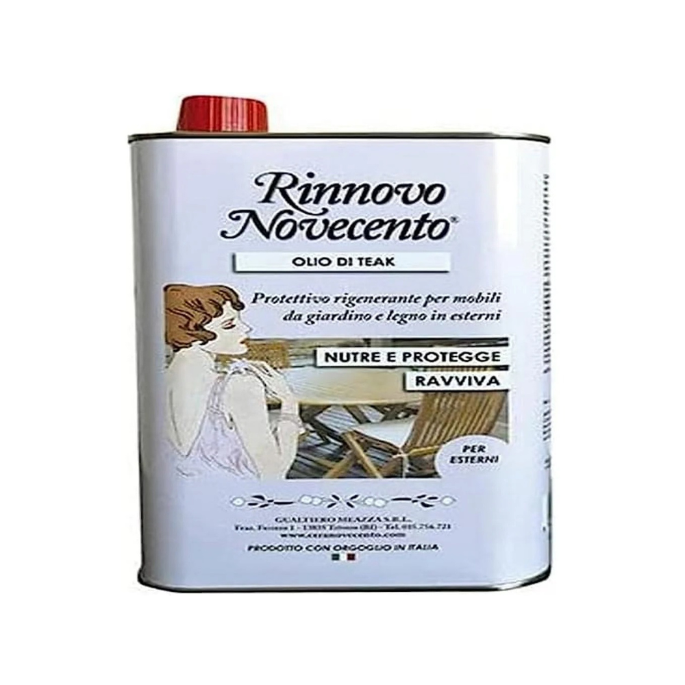 Olio di Teak Novecento Rinnovo - Nutriente Protettivo per Legno Teak e Legni Esotici
