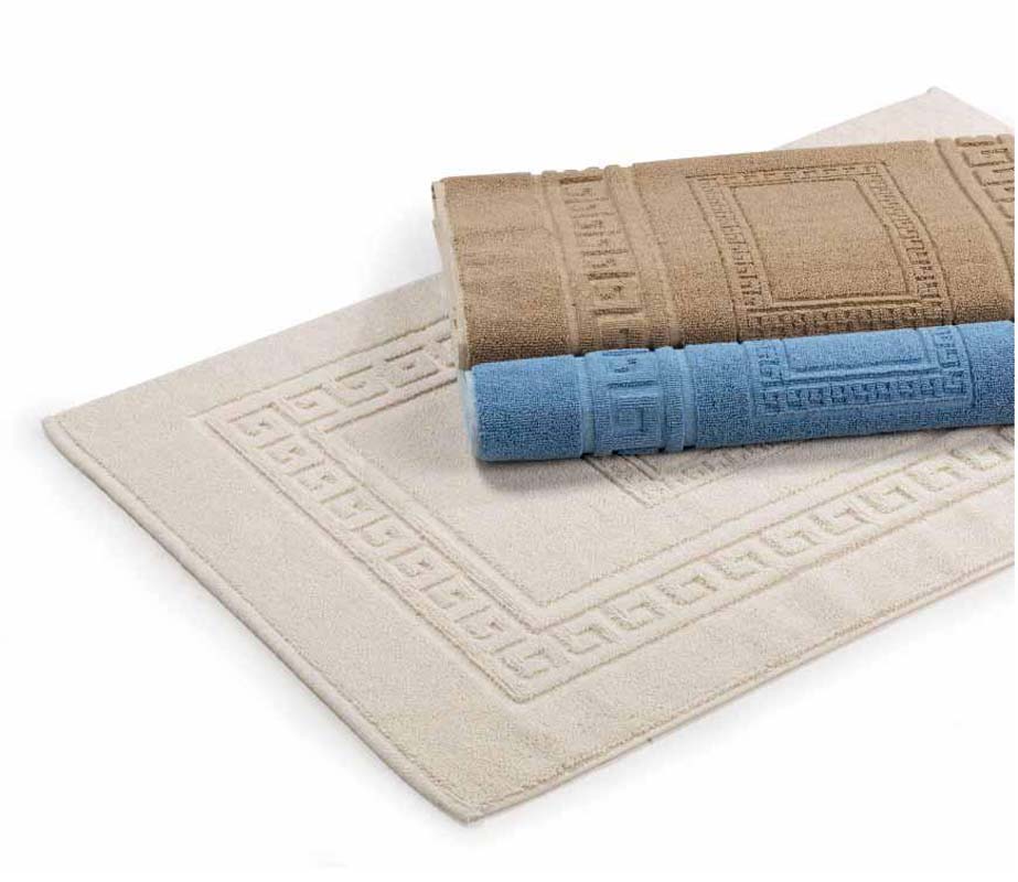 Tappeto Bagno 100% Cotone Diagono - Design Geometrico Assorbente