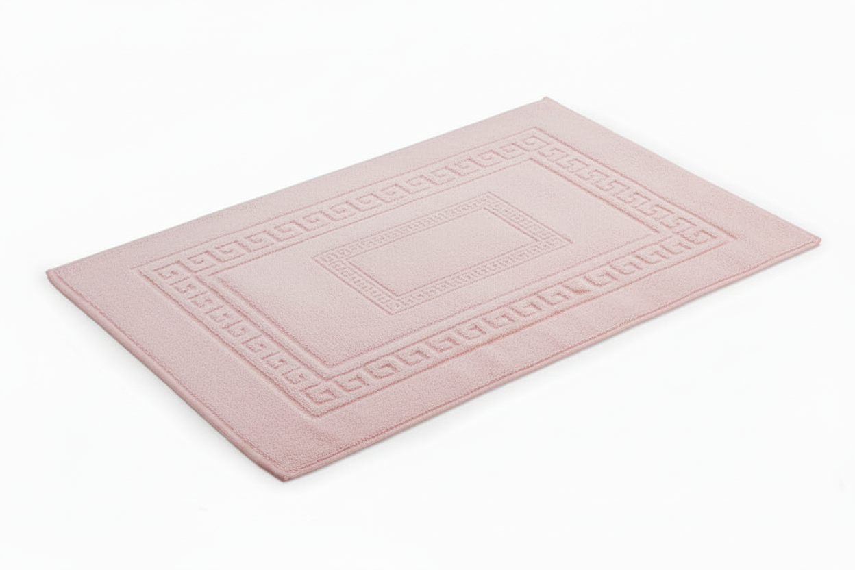 Tappeto Bagno in Cotone 100% | Design Jacquard Diagono – Morbido e Assorbente