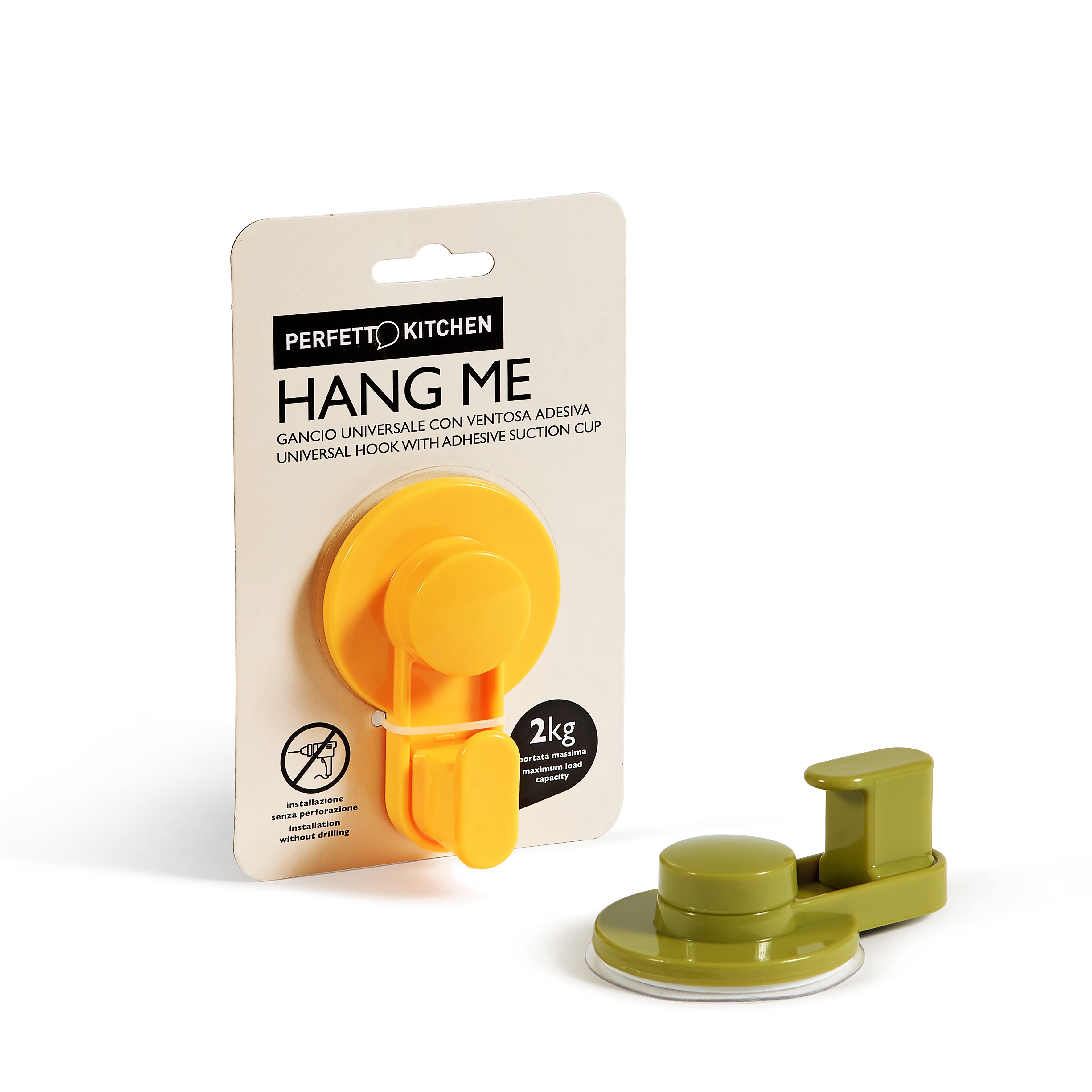 Gancio Con Ventosa Adesiva - Mod. Cucina 1 Posto