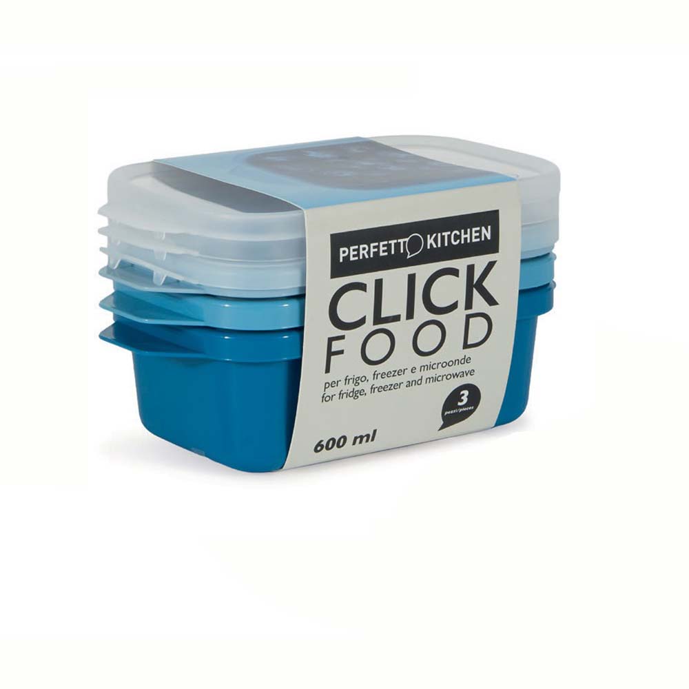 Contenitore alimenti per frigo, freezer e microonde. Set da 3 pezzi. |3 Misure