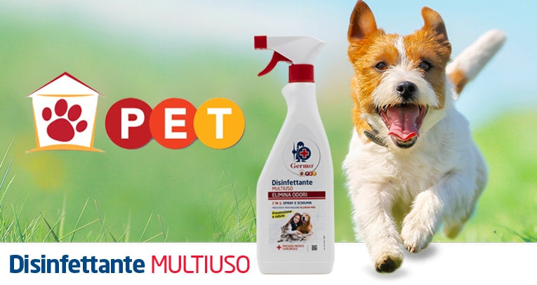 Germo Pet Disinfettante Multiuso Spray 750ml Elimina Odori