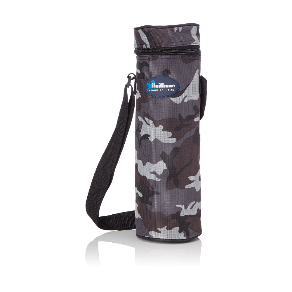 UNIFLAME Thermal Bottle Holder with 'Cold &amp; Cool' Reflective Aluminum Body and 600D Military Polyester Fabric Lining