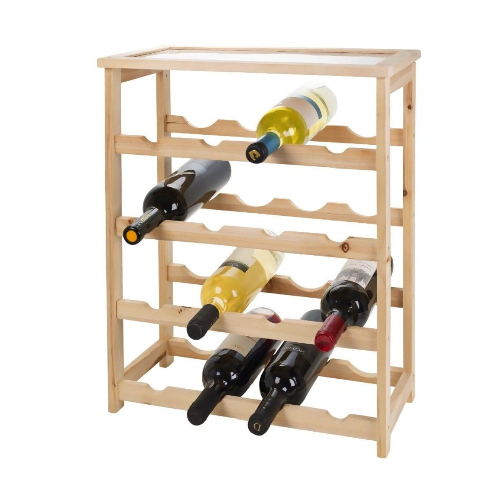 Cantinetta Vini Bambù 16 Bottiglie 46x23x55cm Lifetime Legno