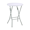 Tavolo Pieghevole Giardino Rotondo 110cm Bianco 6 Persone