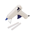 40W HOT GLUE GUN WITH 6 TRANSPARENT GLUE STICKS 11X200 MM + 2 GLUE STICKS 11X100 FOR EXTERNAL USE