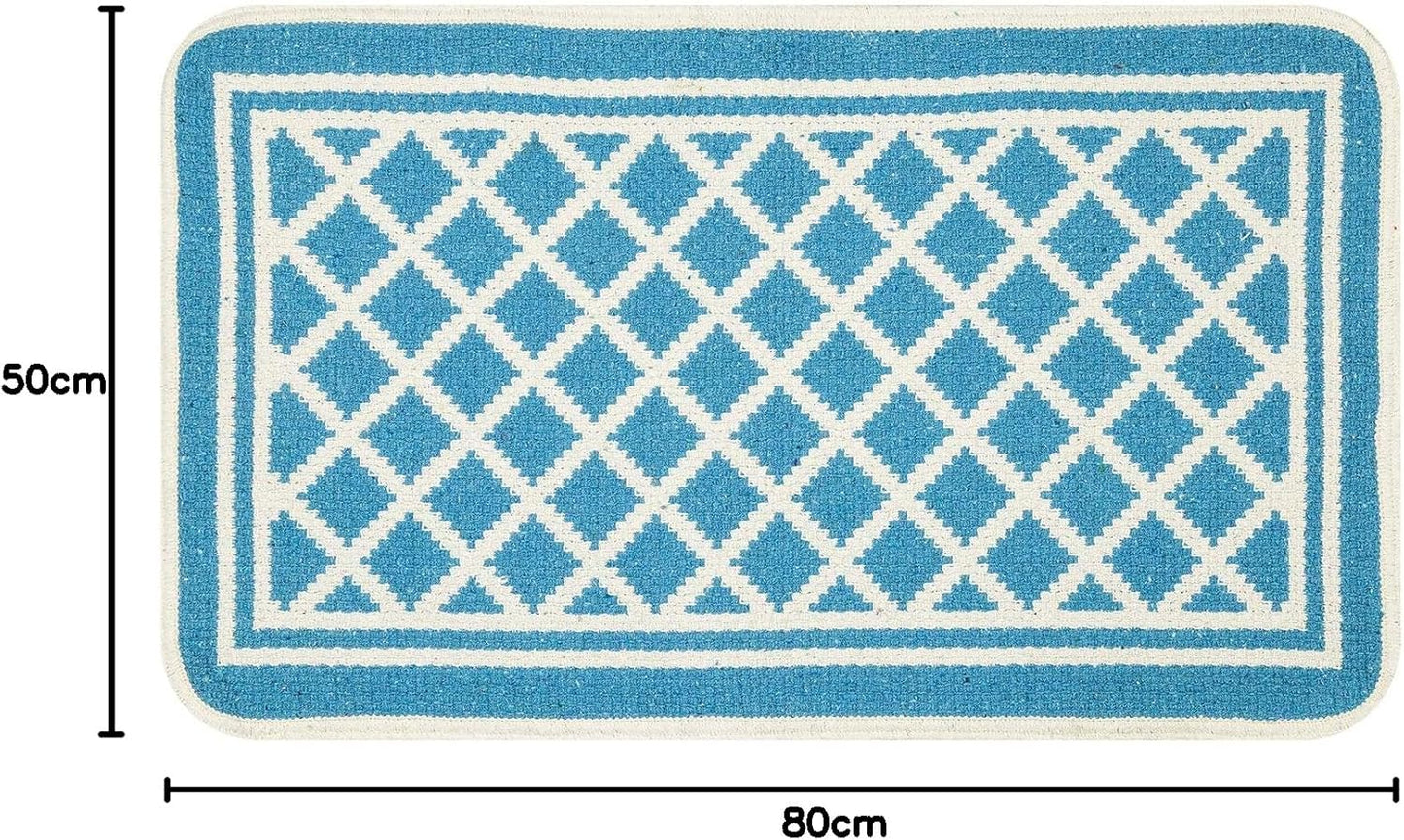 MILORD Multipurpose Cotton Bath Kitchen Rug CM.50X80