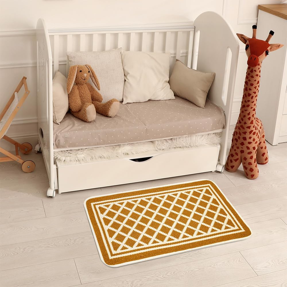 MILORD Multipurpose Cotton Bath Kitchen Rug CM.50X80