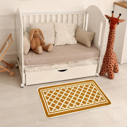 MILORD Multipurpose Cotton Bath Kitchen Rug CM.50X80