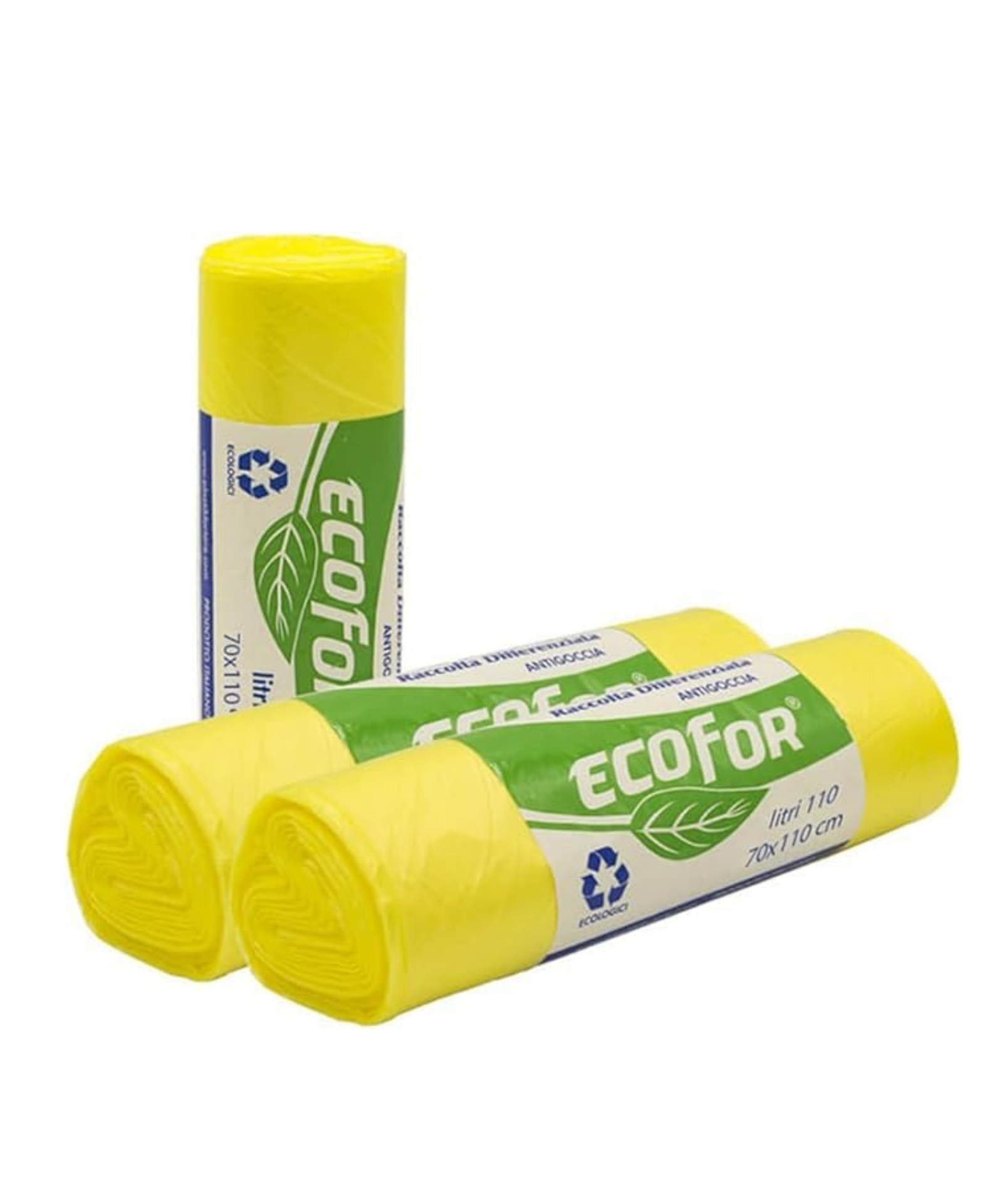 350 Sacchi Spazzatura  110L - 35 Rotoli 70x110cm. 3 Colori