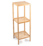 Scaffale Bagno 3 Ripiani in Legno Naturale