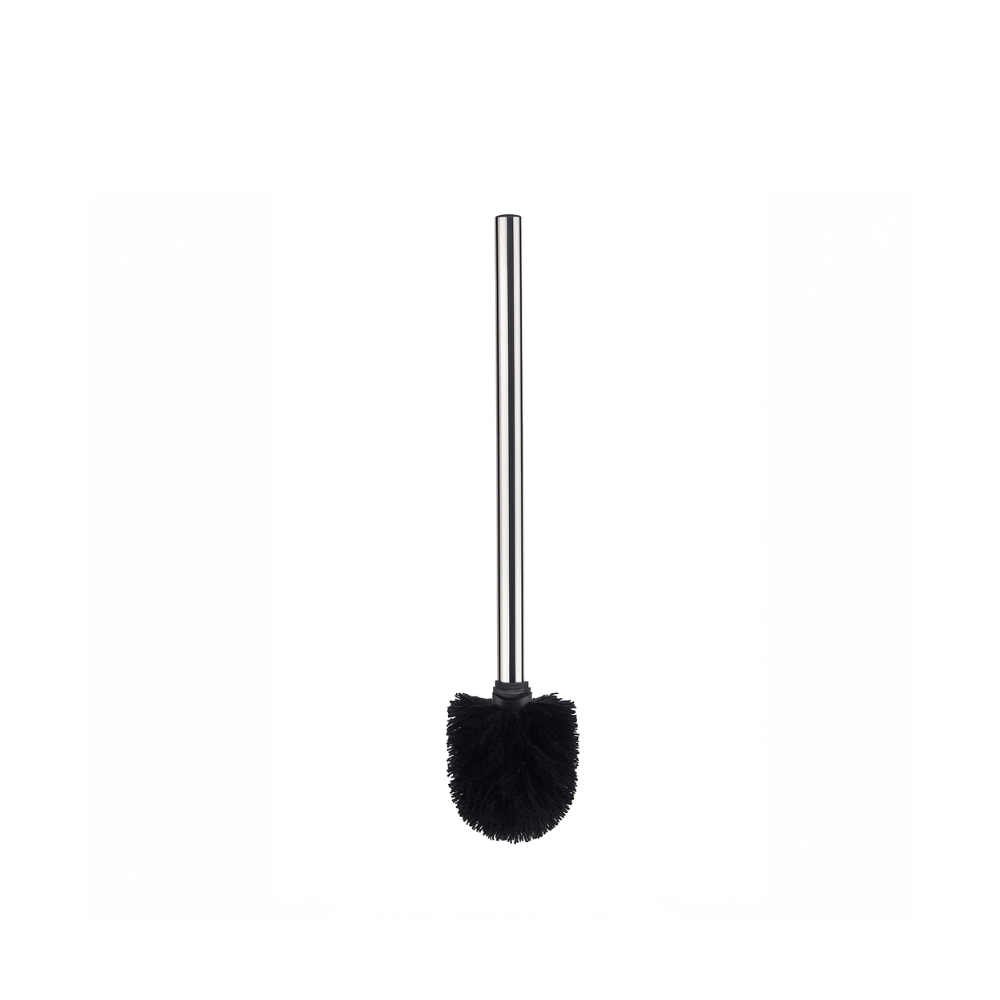 Toilet Brush with Stainless Steel Handle, Black Thread