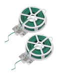 2 Rocchetti Filo da Giardino Rivestito in PVC 30 m x 1 mm
