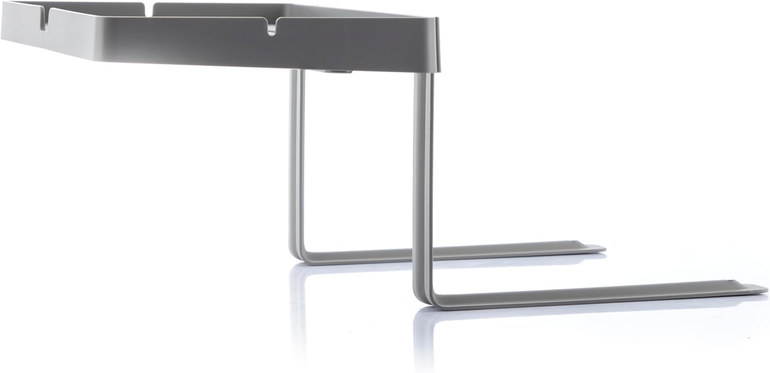 Scaffale Bedten 3 Ripiani Pieghevole Letto Grigio Regola