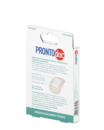 Cerotti Cicatrizzanti con Acido Ialuronico 7,5x5 cm - Confezione da 3 (15 Cerotti) | PRONTO DOC