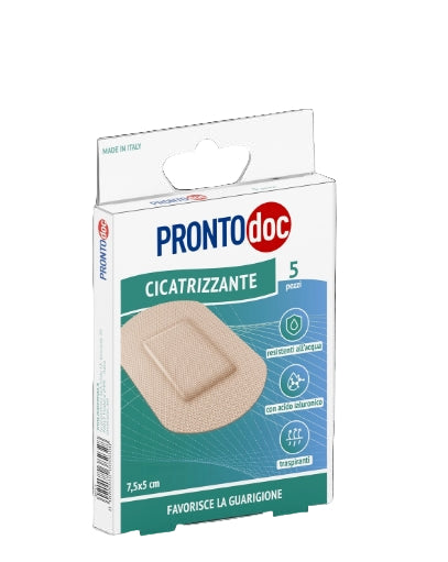 Cerotti Cicatrizzanti con Acido Ialuronico 7,5x5 cm - Confezione da 3 (15 Cerotti) | PRONTO DOC
