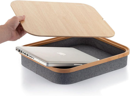 Scrivania Portatile con Vassoio di Archiviazione - Design Ergonomico