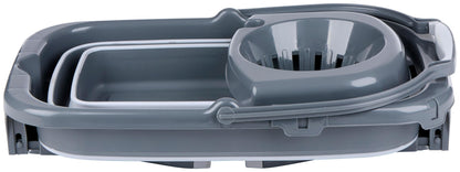 Secchio Pieghevole 20L con Strizzatore Mocio Grigio - Salvaspazio Pulizie