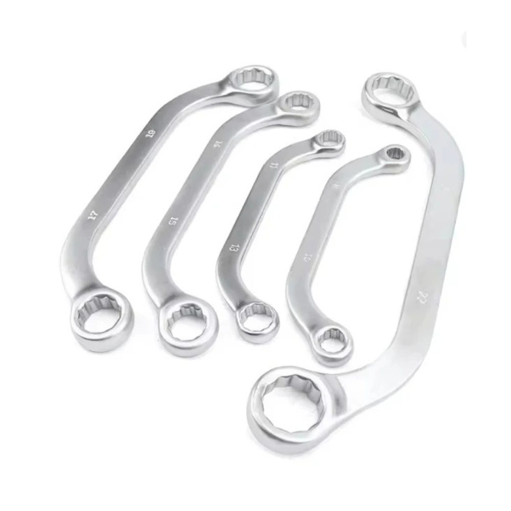 Set 5 Chiavi Poligonali Curve Doppia Testa  – 8-22 mm