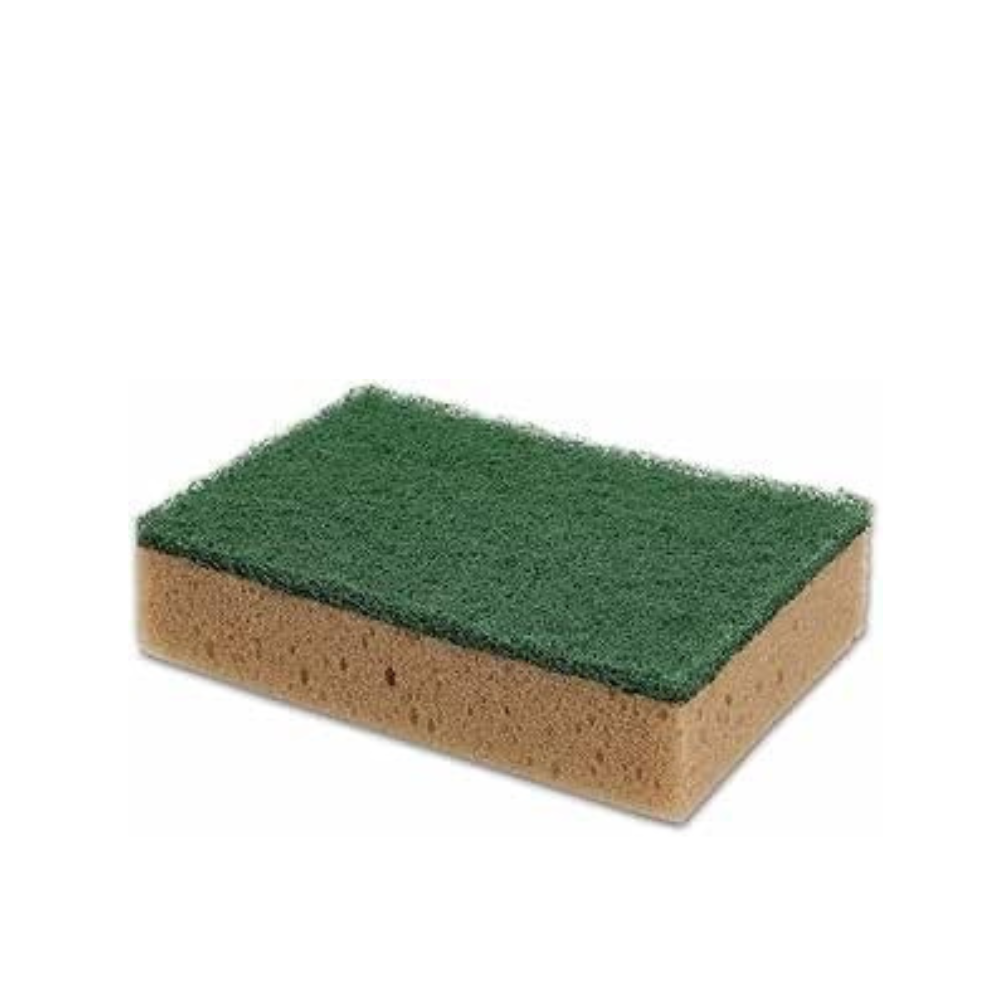 10 Spugne Abrasive Professionali 90x140mm Tabacco