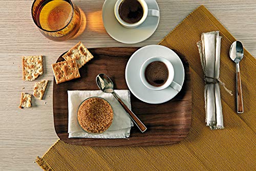 Vassoio servizio in legno frassino 36x28cm antiscivolo per bar ristoranti e uso domestico