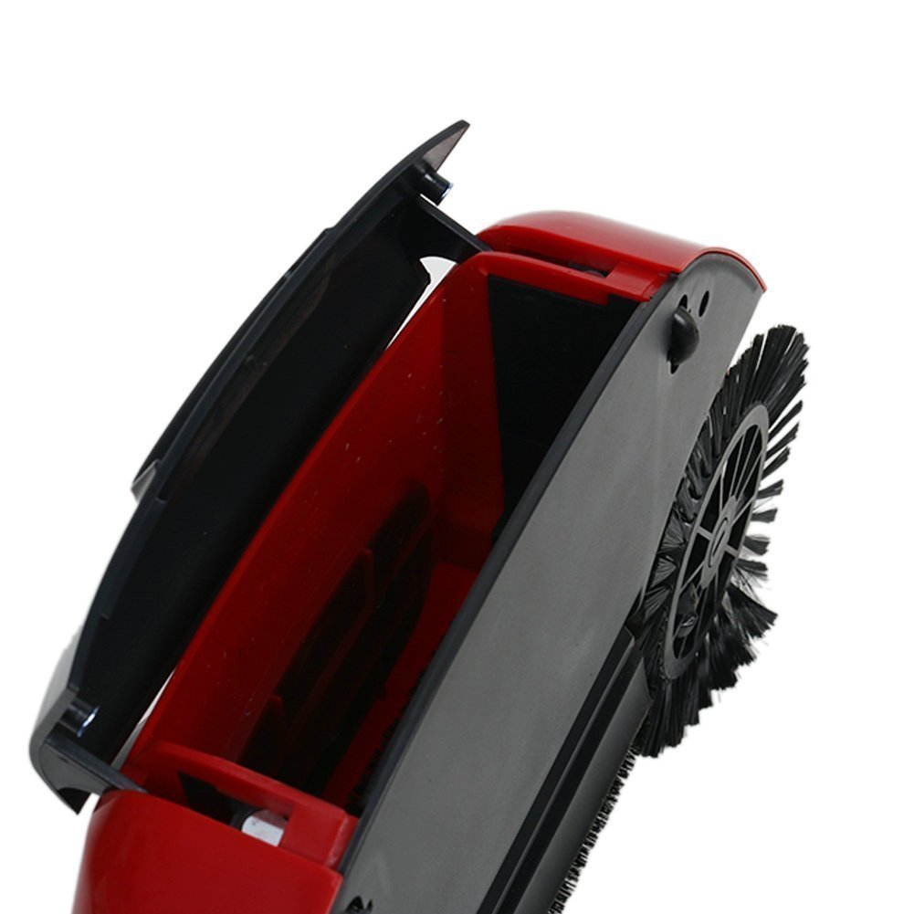 Spazzatrice Manuale 2 in 1 con Doppia Spazzola, Scopa Manuale Rotante a 360 Gradi per Pavimenti in Piastrelle di Legno, Compatta, Leggera, Facile da Pulire