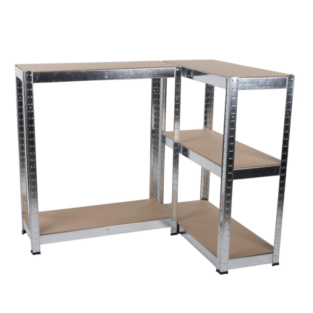 Scaffale Metallo Zincato 5 Ripiani – 875 kg | Garage, Cantina e Officina