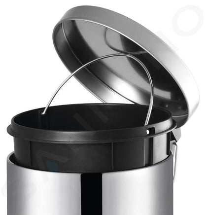 Pattumiera a Pedale in Acciaio Inox con Secchio Interno - Bidone Spazzatura