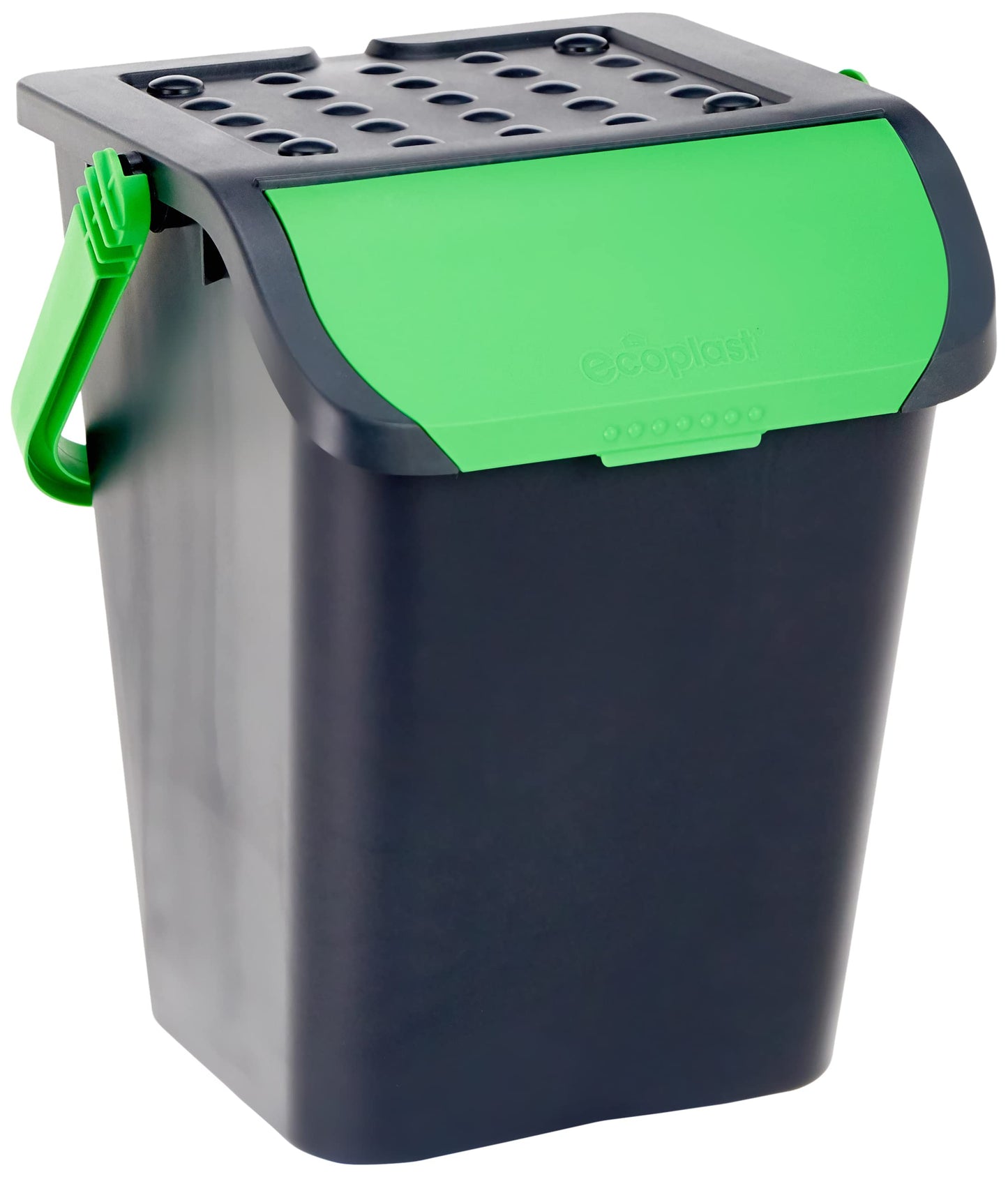 Pattumiera Ecoplast 35L Marrone Raccolta Differenziata Apertura a Libro