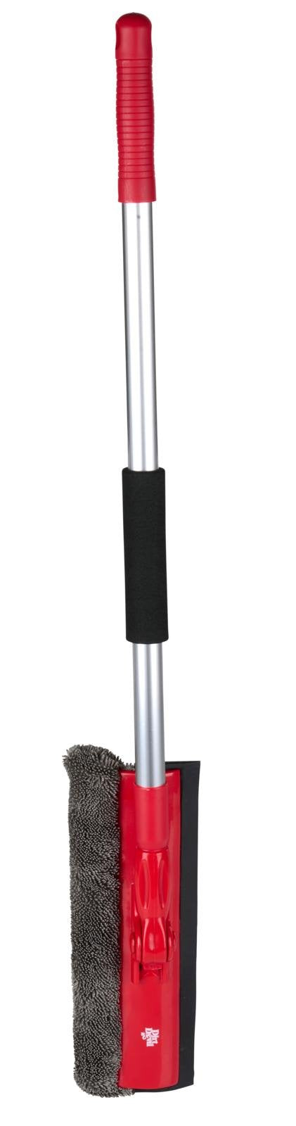 Lavavetri 2in1 con Microfibra e Raschietto | Manico Telescopico 68–116 cm | Finestre, Specchi, Docce