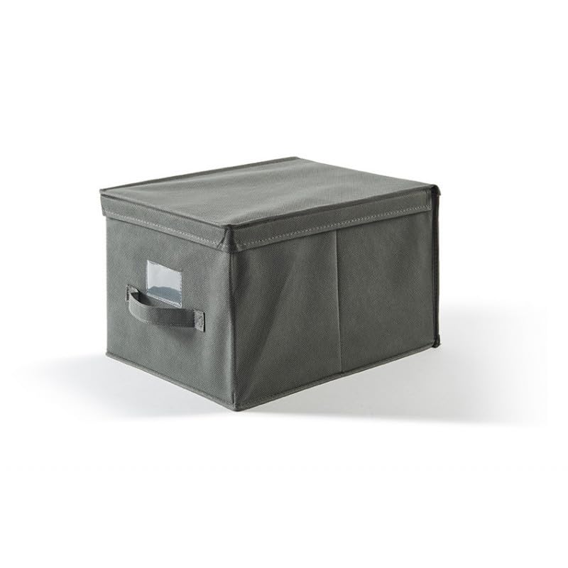 Set 3 Scatole Portaoggetti Pieghevoli con Coperchio