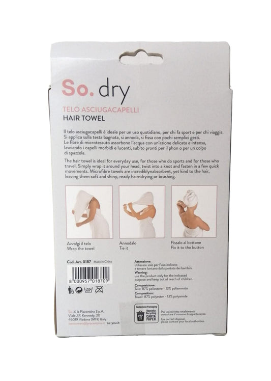 Microfiber Hair Dryer Towel, 1 piece