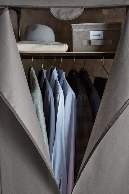 Armadietto, Metallo e Tessuto, Richiudibile Per Camera da Letto 2 colori